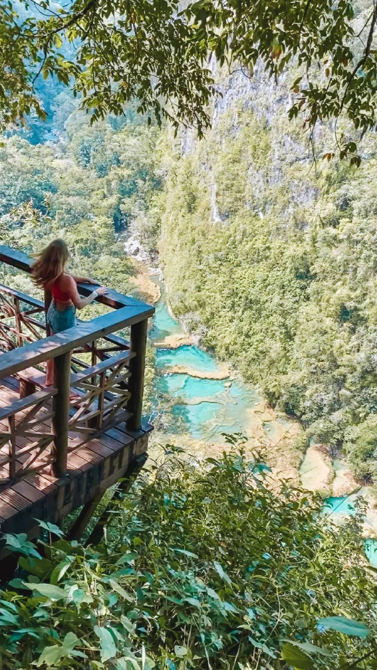 Guatemala Semuc Champey viewpoint