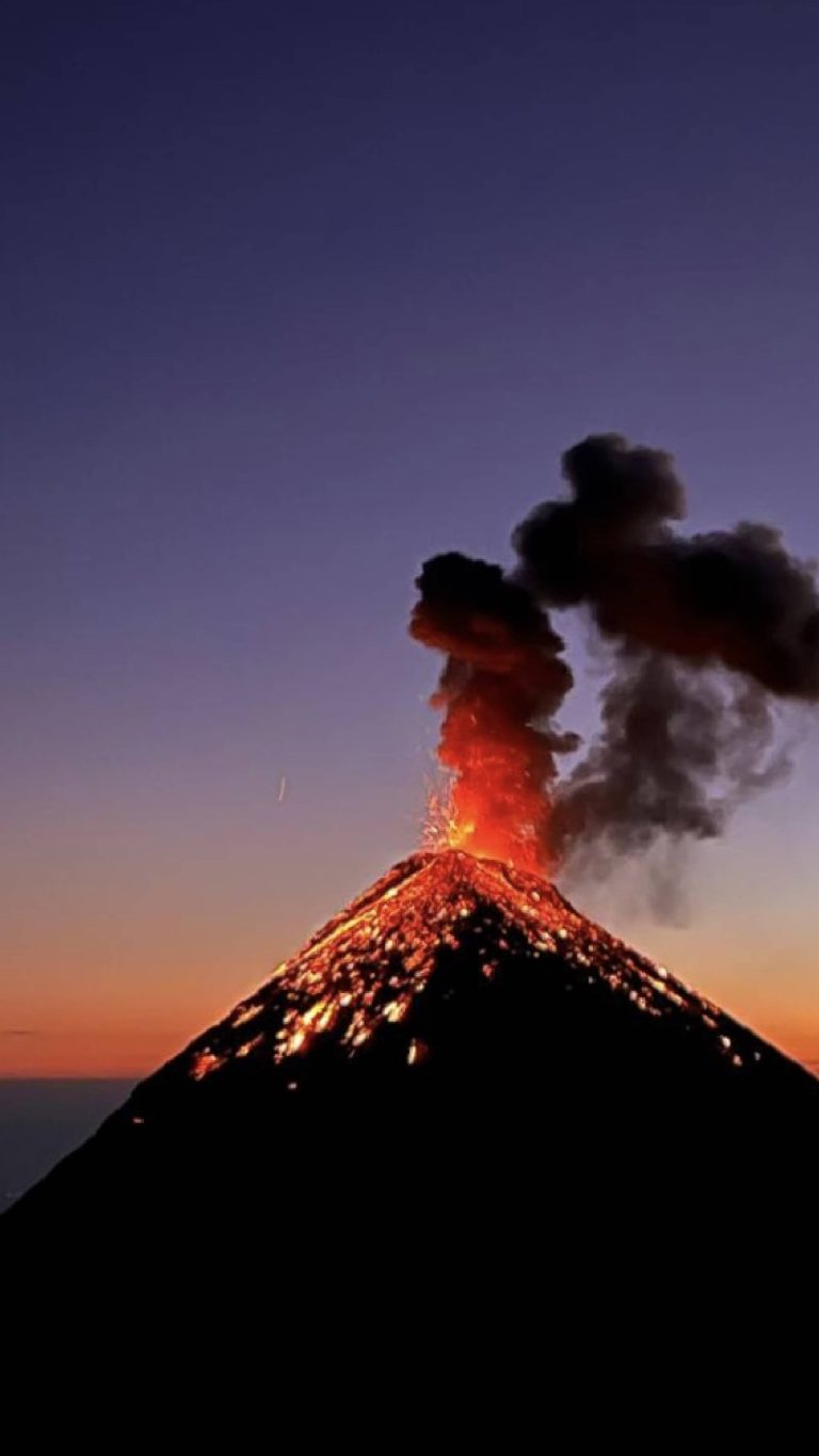 Fuego vulkaan uitbarsting in Guatemala
