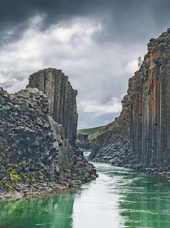 Studlagil in Ijsland