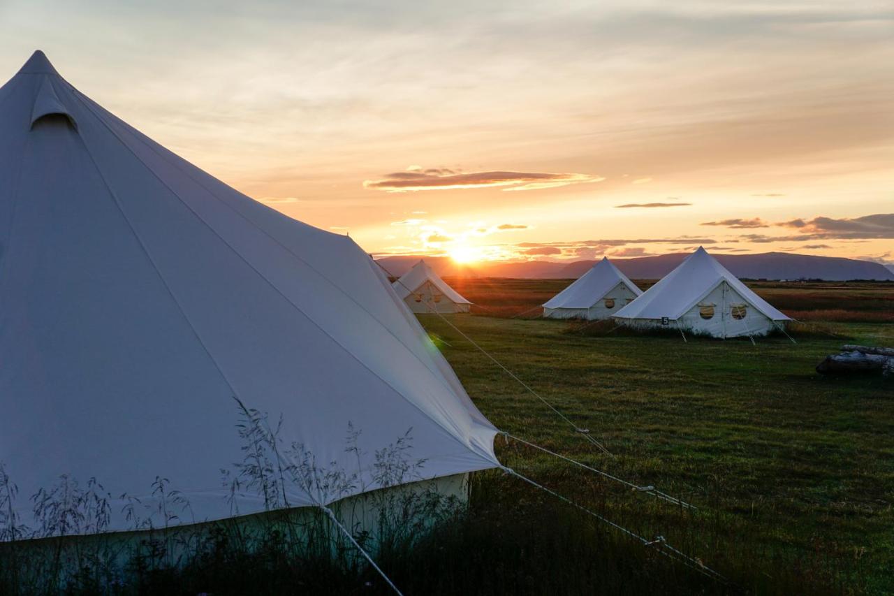 Camp Boutique slaapplek IJsland tent van buiten