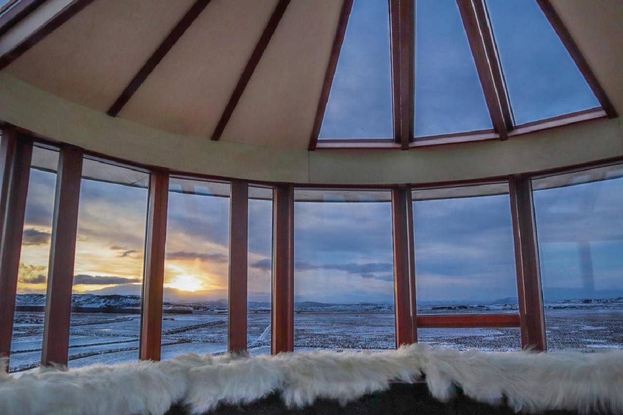 Klettar Tower hotel IJsland binnen