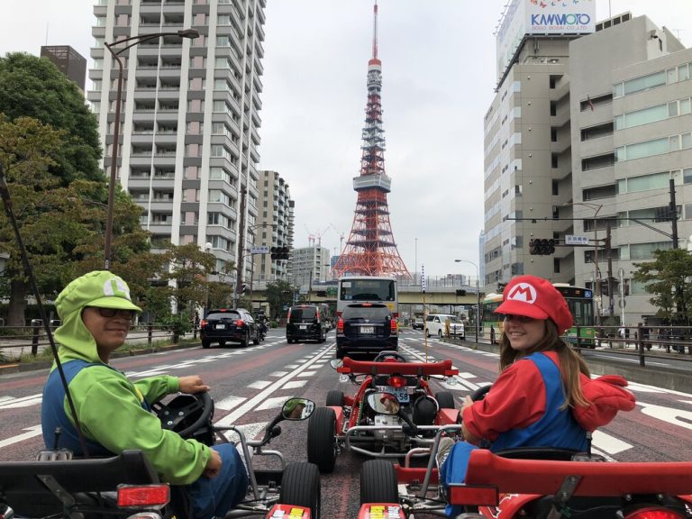 Tokyo Tower Mario Kart Go Kart