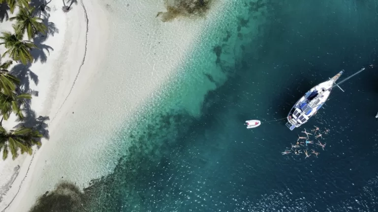 Drone boat Sophia in San Blas islands
