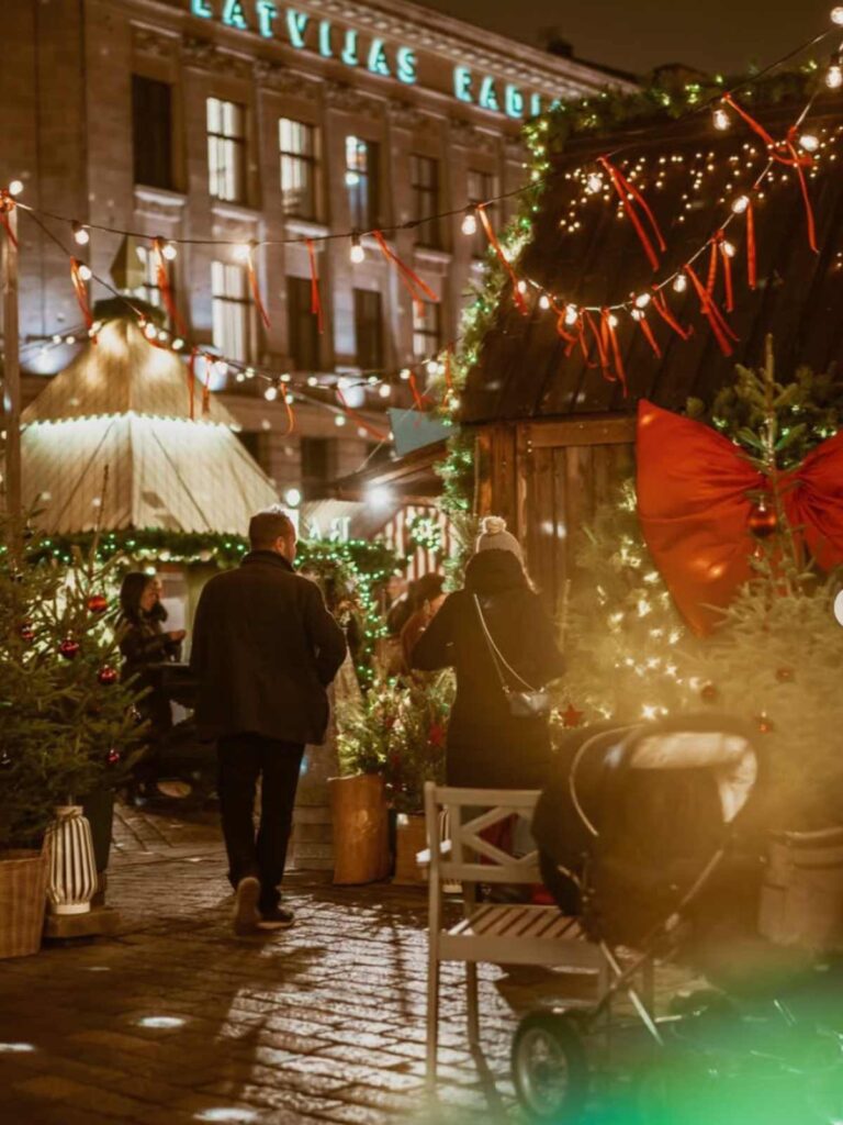 Sfeer kerst in Riga